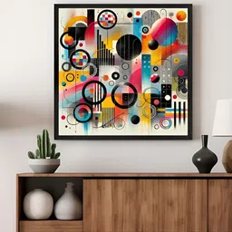 999Store Blue & Pink Abstract Canvas Wall Art-image-8