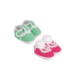 NESKA MODA Newborn 3 To 12 Months Cotton Baby Booty 2 Pair SkinFriendly Frill Butterfly Booties-18