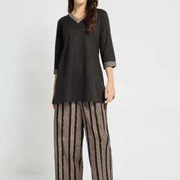 Span Women Printed Regular Pure Cotton Kurta with Palazzos-image-50