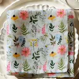 Vargottam 12-Pcs Blue & Green Printed Cotton Table Napkins-picture-2