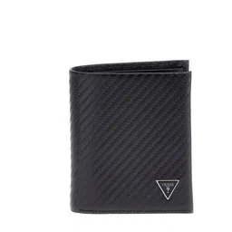GUESS Men Geometric Textured Leather Two Fold Wallet-24