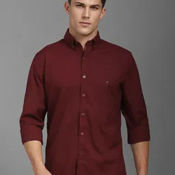 Louis Philippe Sport Men Solid Button-Down Collar Casual Shirt-image-41