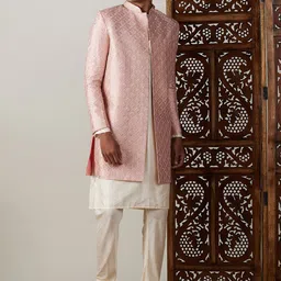 SHRESTHA BY VASTRAMAY Embroidered Sherwani Set-12