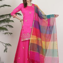 KAANCHIE NANGGIA Embroidered Ready to Wear Lehenga & Blouse With Dupatta-picture-42