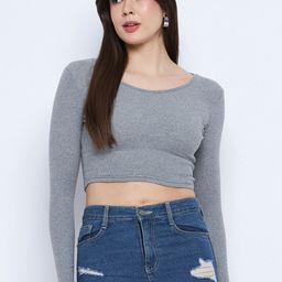 Mayra Round Neck Fitted Crop Top-picture-47