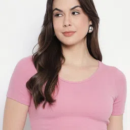 Mayra Round Neck Fitted Crop Top-picture-40