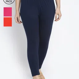 GRACIT Women Pack of 3 Ankle Length Leggings-image-64