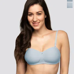 K LINGERIE Pack of 2 Selena Padded Demi Cups Convertible Straps T-Shirt Bra-image-8