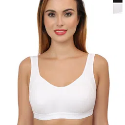 Glamoras Pack of 2 Non Padded Sports Workout Bra - Full Coverage-48