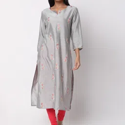 Ethnicity Floral Embroidered Kurta-picture-11