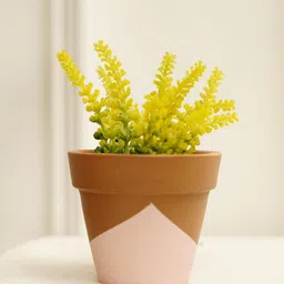 PUREZENTO Brown & Pink Terracotta UV Stable Eco-Friendly Planter-26