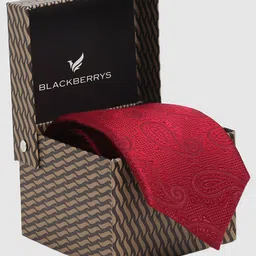 Blackberrys Woven Design Silk Broad Tie-picture-19