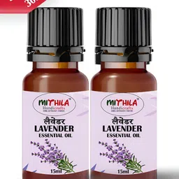 MITHILA Handicrafts Pack Of 2 Blue Lavender Aroma Oils-image-47