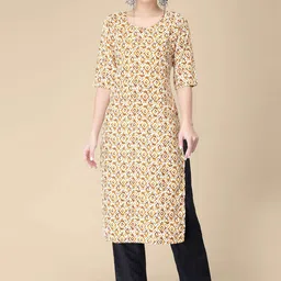 KALINI Ethnic Motif Printed Kurta With Trousers-picture-44