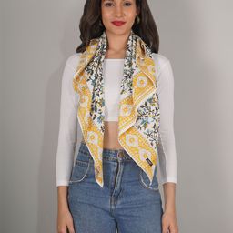 Moda Chales Floral Print Cotton Scarf-26