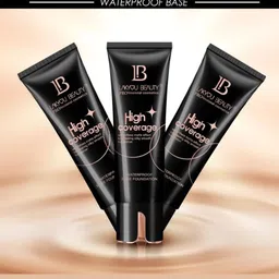 LAKYOU BEAUTY High Coverage Tube Foundation- 80ml- Soft Ivory image 4