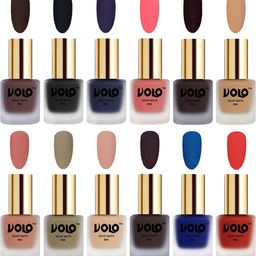 VOLO Set Of 12 Velvet Matte Nail Polish - 8 ml Each-image-25