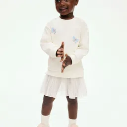 H&M Tulle-Skirt Sweatshirt Dress-picture-46