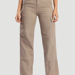 Bene Kleed Women Straight Fit High-Rise Cargos Trousers-picture-47