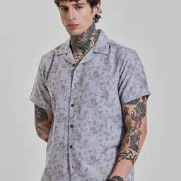 Snitch Men Boxy Opaque Printed Casual Shirt-image-82