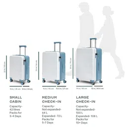 Assembly Flowe Set Of 3 Hard-Sided Large Trolley Bags image 2