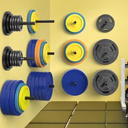 YMD Set Of 33 Rods & Plates Home Gym Combo image 2
