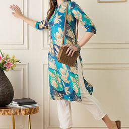Anouk Women Floral Printed Kurta-picture-42
