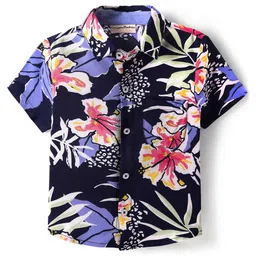 CrayonFlakes Boys Floral Opaque Printed Casual Shirt-34