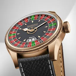 DOUBLERUN Men Dial & Leather Straps Analogue Multi Function Watch H05N12020 image 2