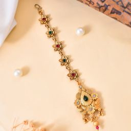 Silvermerc Designs Gold-Plated Maang Tikka-image-51