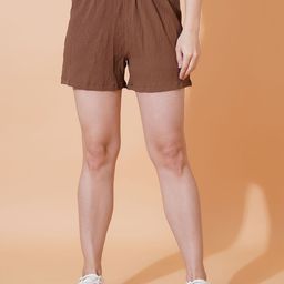 Parona Women Textured Solid Regular Fit Mid-Rise Running Shorts-picture-30