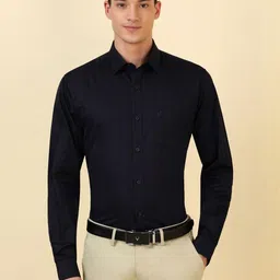 Allen Solly Striped Slim Fit Pure Cotton Formal Shirt-picture-3