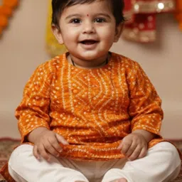 Sangria Boys Bandhani Kurta Pyjama Set-picture-18