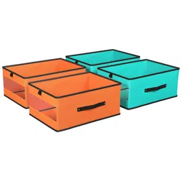 Kuber Industries Green Set of 4 Regular Multi-Utility Organisers image 2