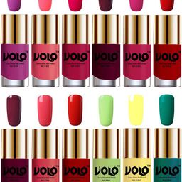 VOLO Set Of 12 Extra Shine Nail Polish- 9.9ml Each-Combo-No-44-26