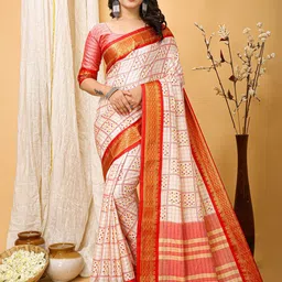 V3 FASHION STUDIO Ethnic Motifs Zari Art Silk Saree-42