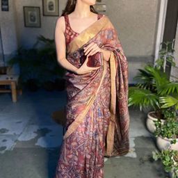 Suha Floral Pure Cotton Saree-image-81