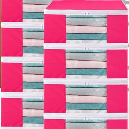 AMAK INC Pink Fabric Multi-Utility Wardrobe Organisers-picture-43