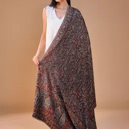 SWI Stylish Women Ethnic Motifs Woven Design Shawl-image-31