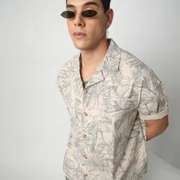VASTRADO Men Classic Floral Opaque Printed Casual Shirt-image-73