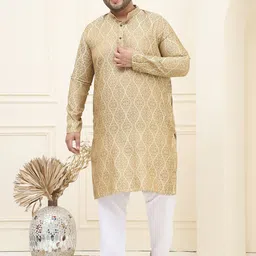 SOJANYA PLUS Men Regular Kurta with Pyjamas-0