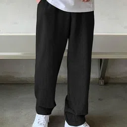 YOU FOREVER Men Cotton Baggy-Fit Mid Rise Track Pant-image-37