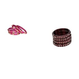 Somil Elegant Combo Glass Bangle Combo Of 2 Set, Multicolor, Maroon-image-62