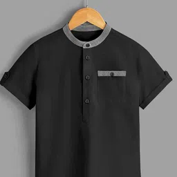 BAESD Boys Standard Opaque Casual Shirt-image-5