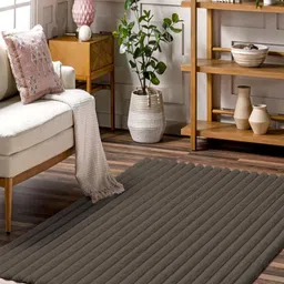 LUXEHOME INTERNATIONAL Brown Striped Anti-Skid Carpet-image-17