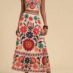 Routes by All About You Printed Top & Skirt Co-Ords-image-18