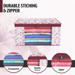 Kuber Industries Maroon Set of 6 Regular Drawer Organiser Organisers image 5