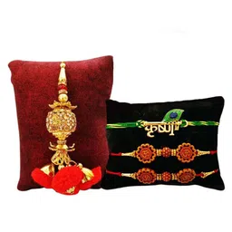 CraftVatika Unisex Set of 4 Designer Rakhi-image-56
