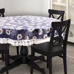 Stylista Waterproof Floral Printed Round 8-Seater Table Cover-picture-40