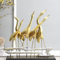 Aapno Rajasthan Gold Monumental Flamingos Showpieces-image-38